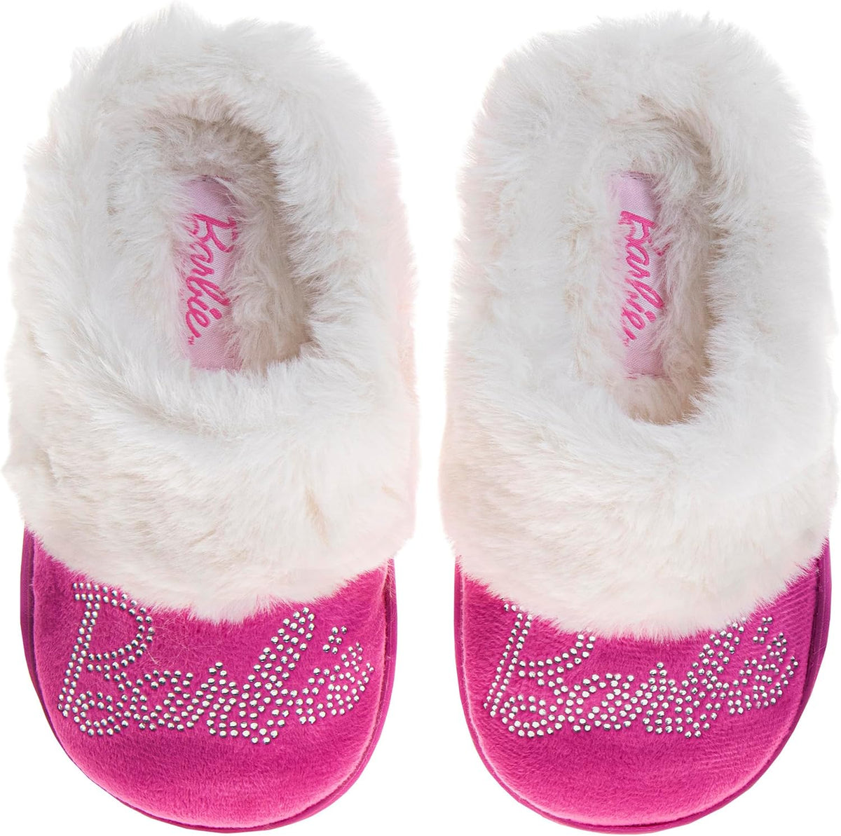Barbie Girls Slippers Cozy Fuzzy Plush House Shoes Warm Indoor Slippers