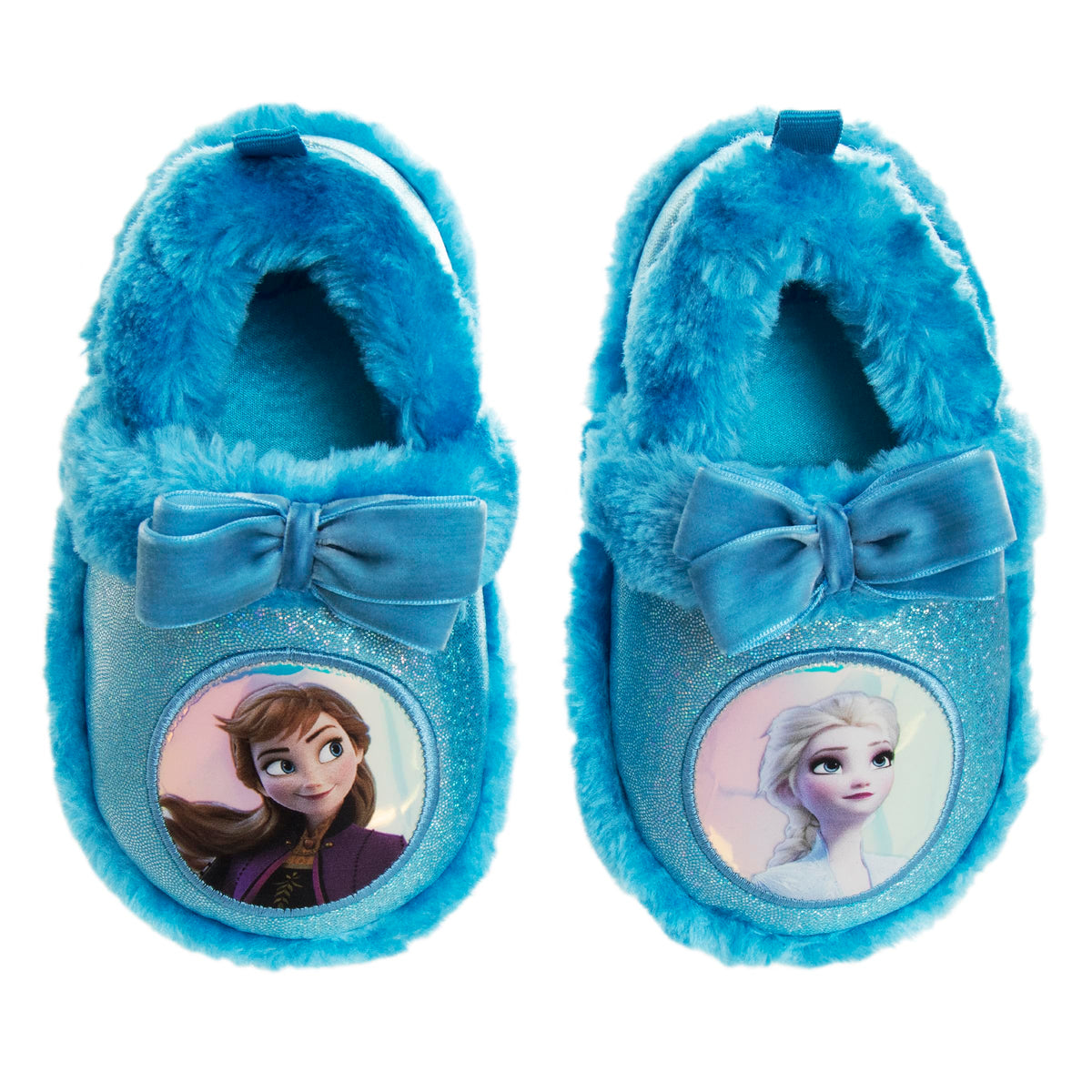 Disney Frozen Elsa Anna Girls Slippers Fluffy Warm Indoor House Slipper