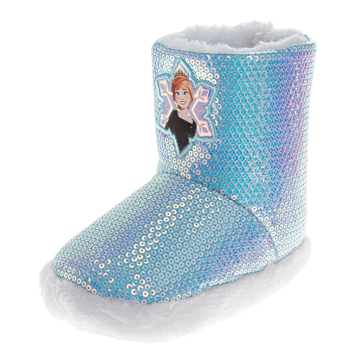 Disney Frozen Elsa Anna Girls Slippers Fluffy Warm Indoor House Slipper