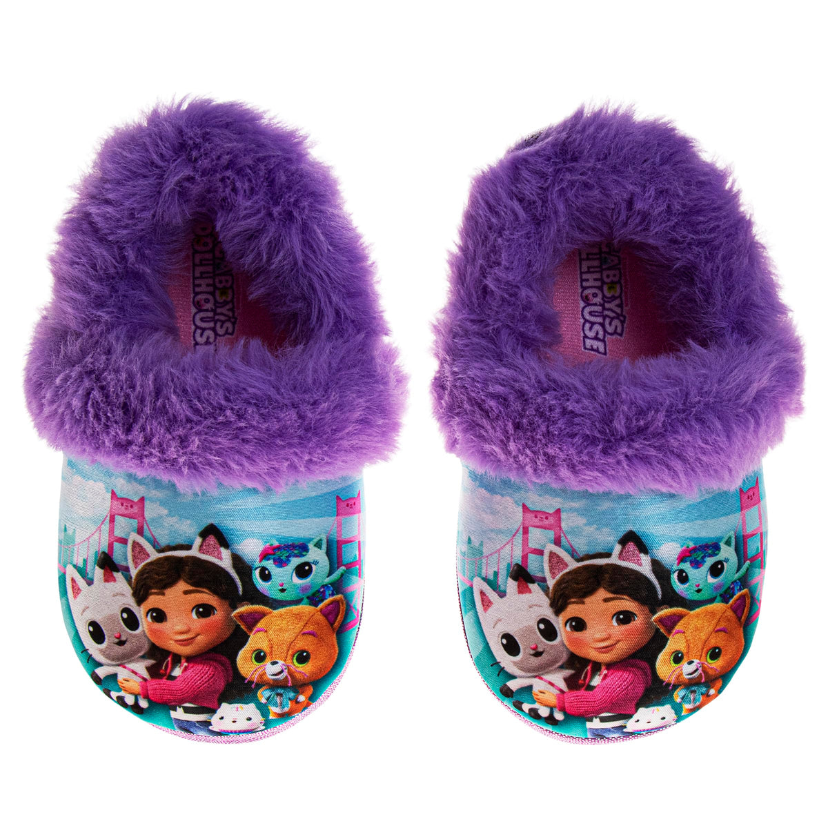 Girls Plush Slippers Frozen Gabby’s Dollhouse Moana Stitch Cozy House Shoes