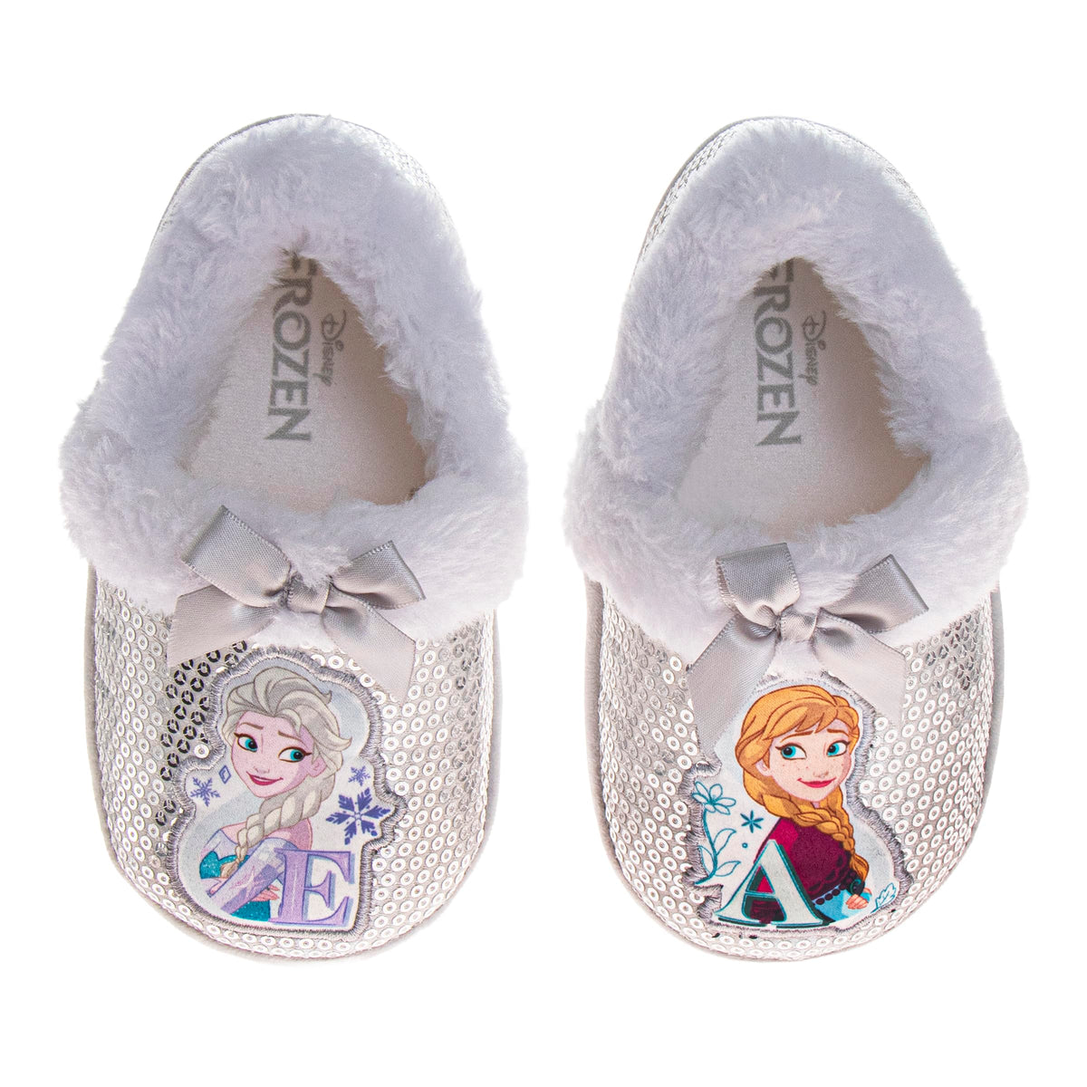 Disney Frozen Elsa Anna Girls Slippers Fluffy Warm Indoor House Slipper